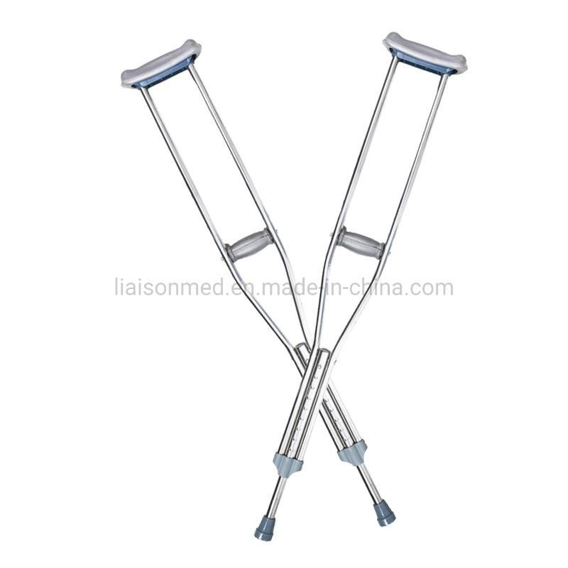 Mn-Gz002 Easy Adjustable Aluminum Walking Axillary Crutches Elbow Crutch