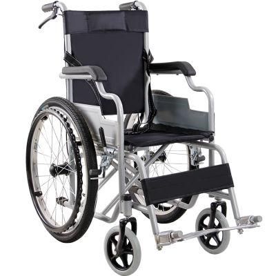 Large Loading Capacity Folding Steel Manual Wheelchair