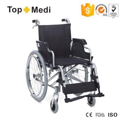 Topmedi Disabled Aluminum Manual Hand Brake Wheelchairs