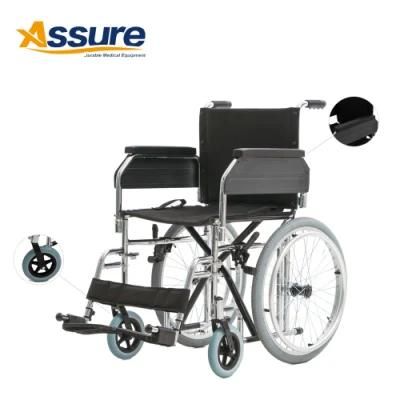 Handicapped Lightweight Wheelchair with Foldable Backrest