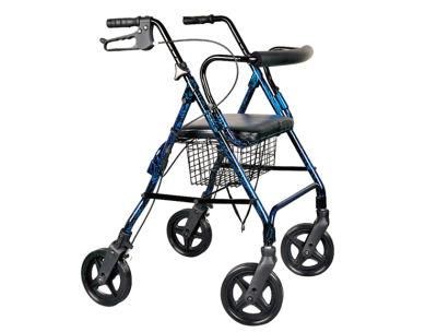 Customized Four Wheels Accept OEM Rollator with Seat Medical Equipment