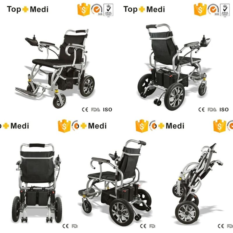 Folding Power Wheel Chair Removable Lithium Battery Health Equipment Electric Wheelchair