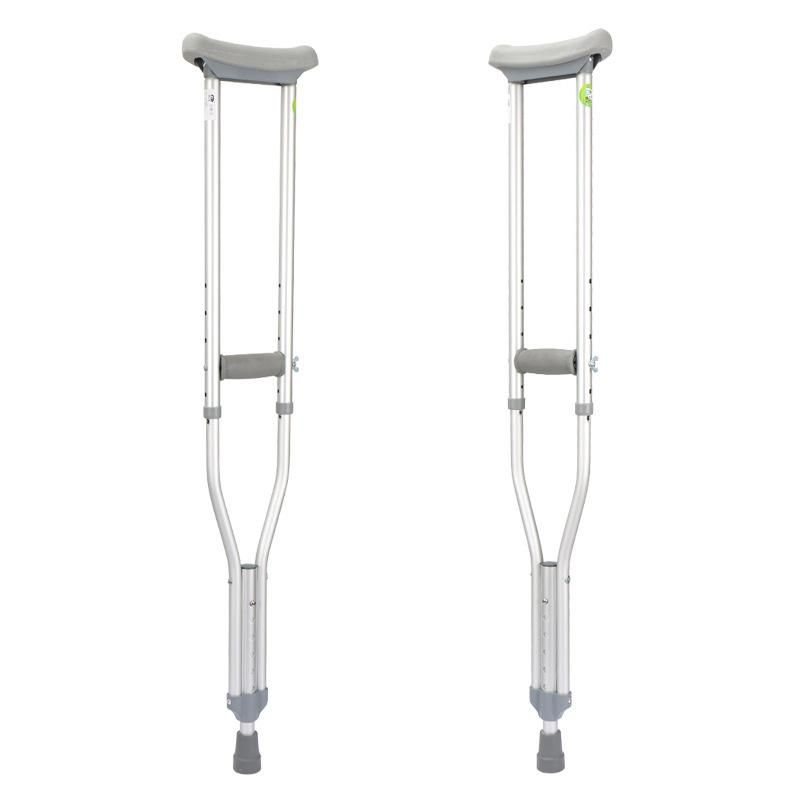 Adults Kids Elbow Aluminum Crutches with Anti Slip Rubber