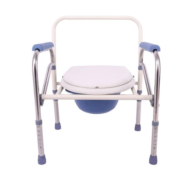 Professional Custom Medical Furniture Easy Take Outdoor Disabled Shower Commode Medical Chair with Wheels