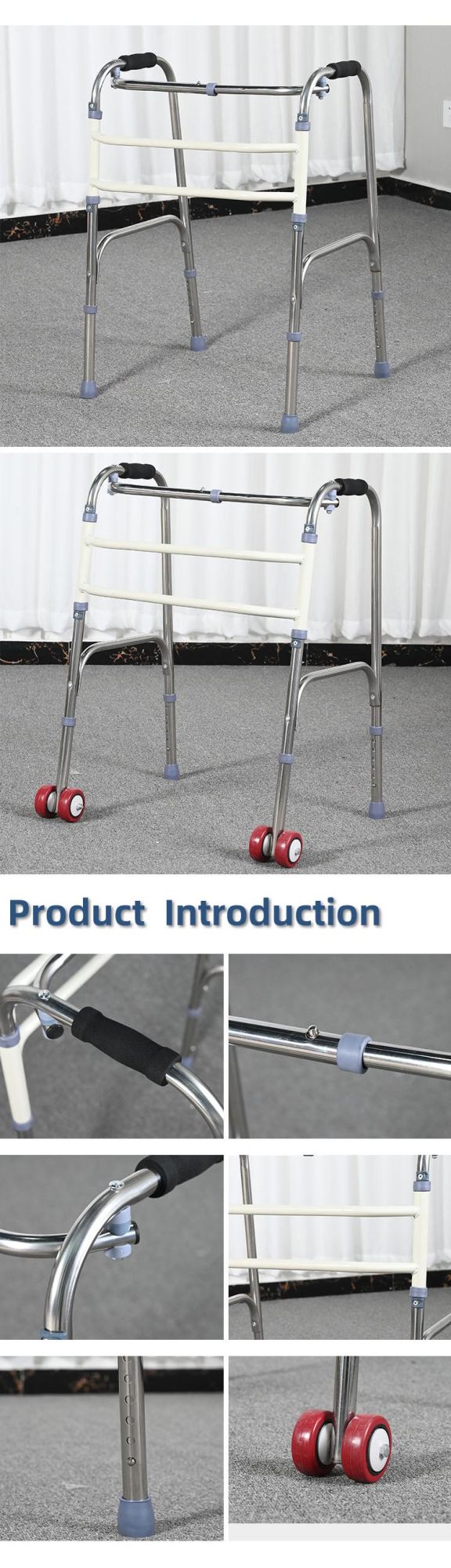 Shinebright High Quality Cost-Effective Aluminum Frame Walker Walking Aids for Disabled