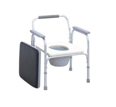 Adjustable Aluminum Toilet Chair Commode for Elderly
