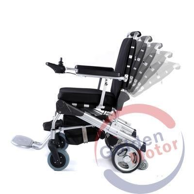 Lightweight foldable electric wheelchair with brushless motor