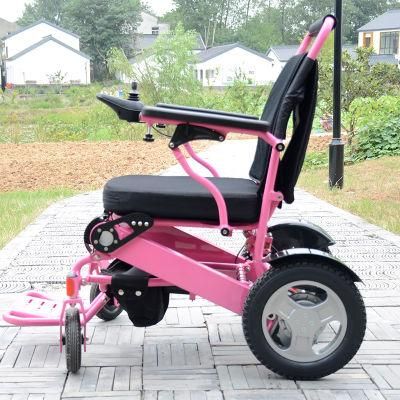 Folding Electric Climbing Stairs Wheelchair with Recline Backrest Ce, FDA