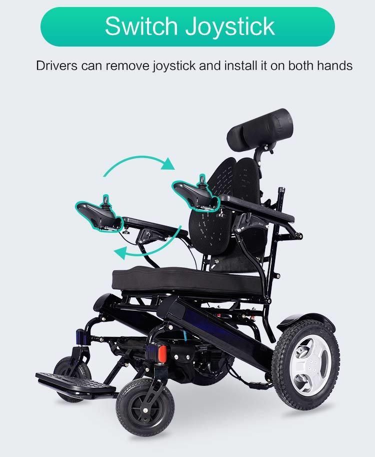 Power Assist Wheelchair Folding Aluminum Alloy Electric Wheelchair