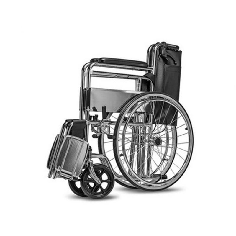 Good Manua Electrc Handle Foldable Hand Push Wheelchair