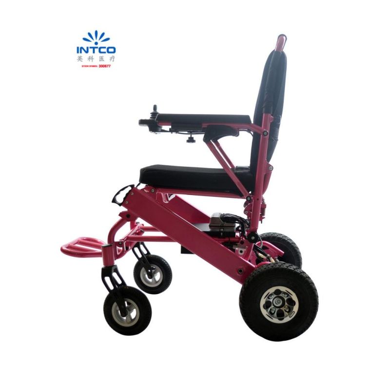 Medical Equipment Compact Motrized Folding Handicapped Power Electric Wheelchair