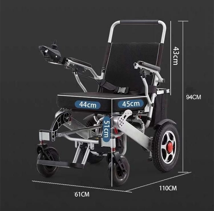 Lightweight Folded Electric Power Wheelchair Stand up