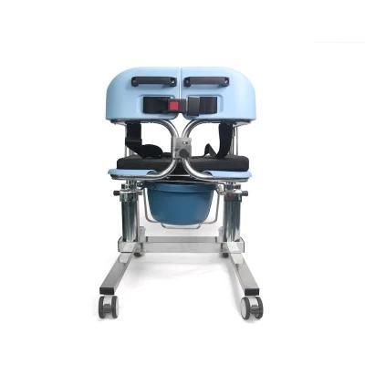 304 Stainless Steel Multifunction Hydraulic Pressure Transfer Lift Wheelchair for Disabled People
