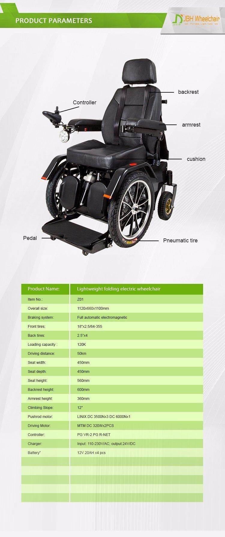 New Hot Sale Handicapped Standing up Power Wheelchair for Disabled