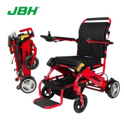 FDA Strong Design, Comfortable Drive, Lightweight Portable Brushless Folding Foldable Electric Power Wheelchair