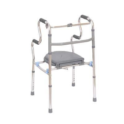 Medical Walking Aid Equipment Orthopedic Walker with Seat Cover