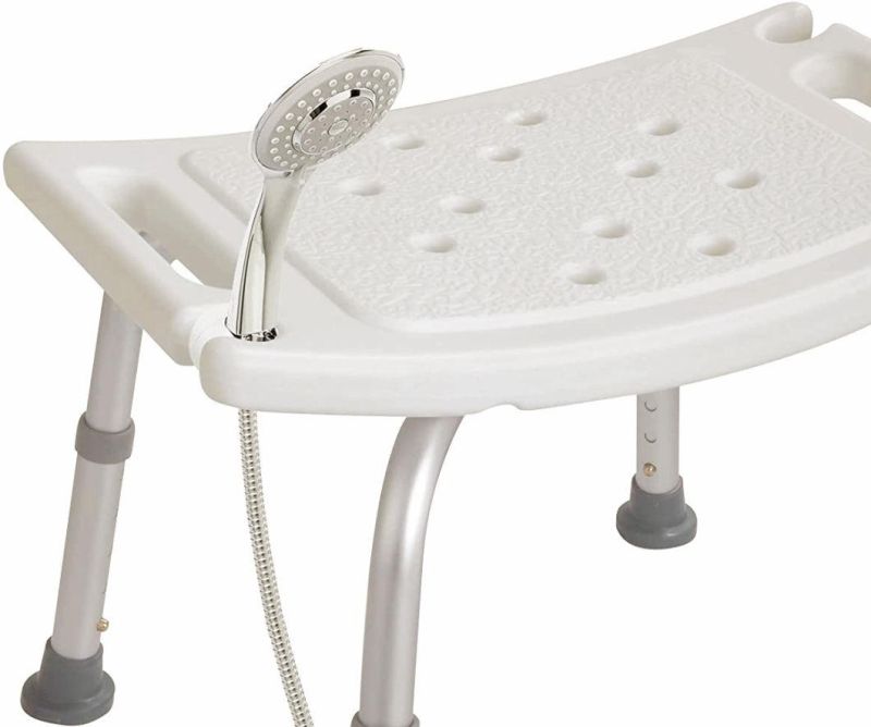 Commode Chair - Aluminum Bath Stool Shower Head Holder