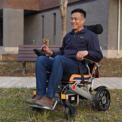 Handicapped Used Reclining Backrest Automatic Electric Power Wheelchair