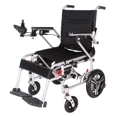 CE Approved 108 Lightweight Foldable Electric Wheelchair for Disabilities