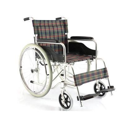 Lightweight Folding Aluminum Manual Wheelchair for Disabled