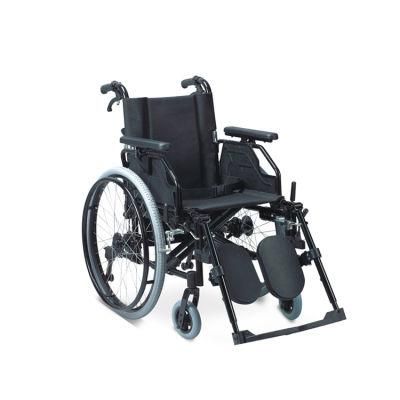 Ce Factory Price Comfortable Elderly Aluminum Manual Wheelchair for Disabled