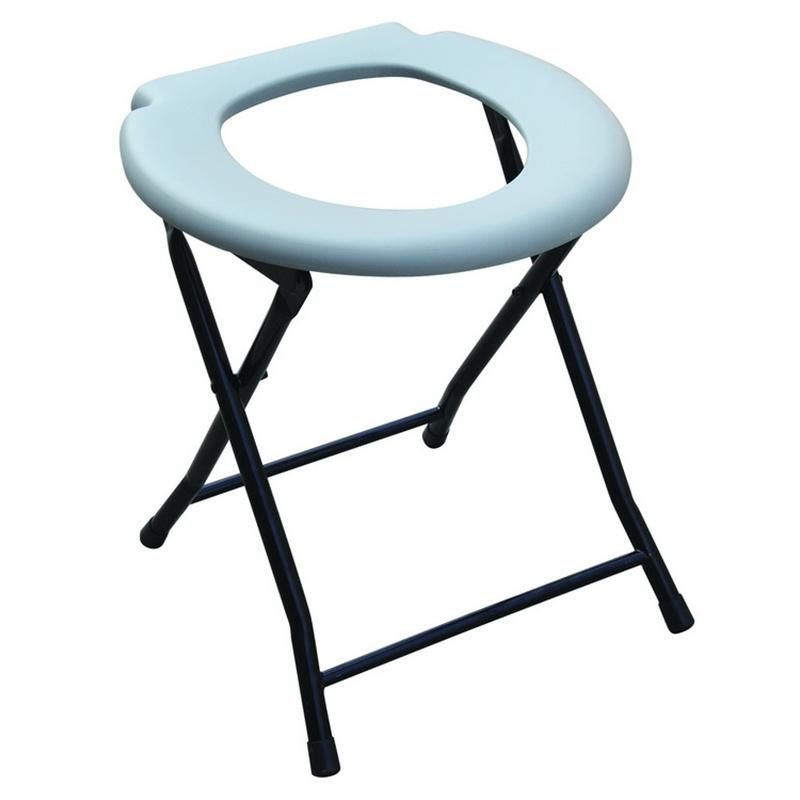 Rehabilitation Equipment Commode Chair Toilet Product Basic Foldable Chair Popular in Middle East Steel Commode Chair