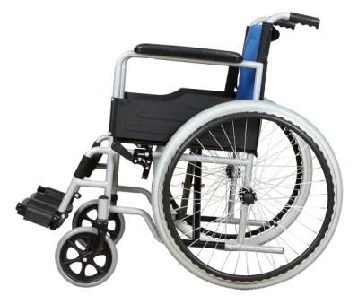 CE Disabled Medical Device Folding Handicapped Wheelchair with Armrest Liftup