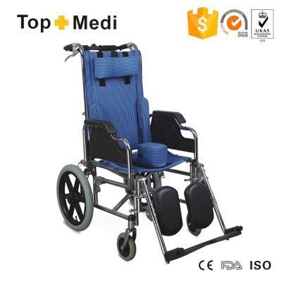 Economic Cerebral Palsy Child High Back Steel Wheelchair