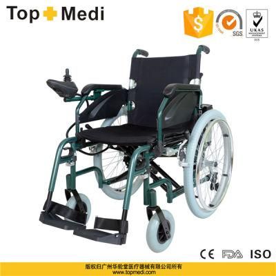 Guangzhou Factory Aluminum Power Wheelchair with Lithium Battery