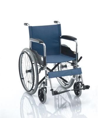 CE Disabled Medical Supply Color Coated Manual Steel Aluminium Wheelchair