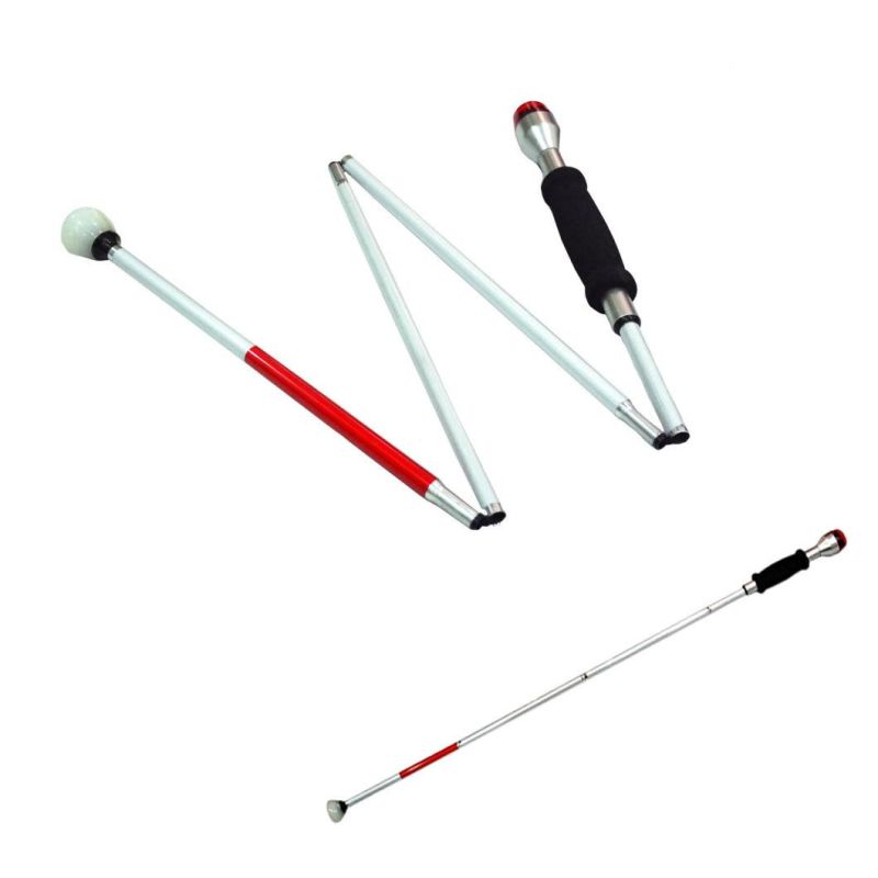 Adjustable Length Telescoping White Cane for The Blind