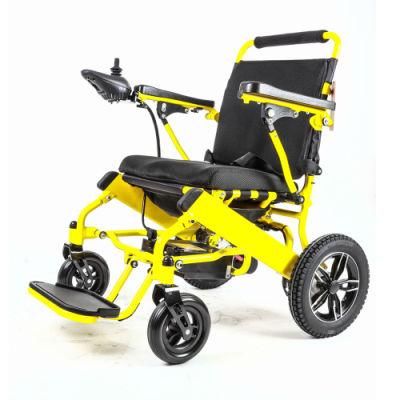 Outdoor Travel Motorized Foldable Powered Electric Lightweight Wheelchair for Disabled