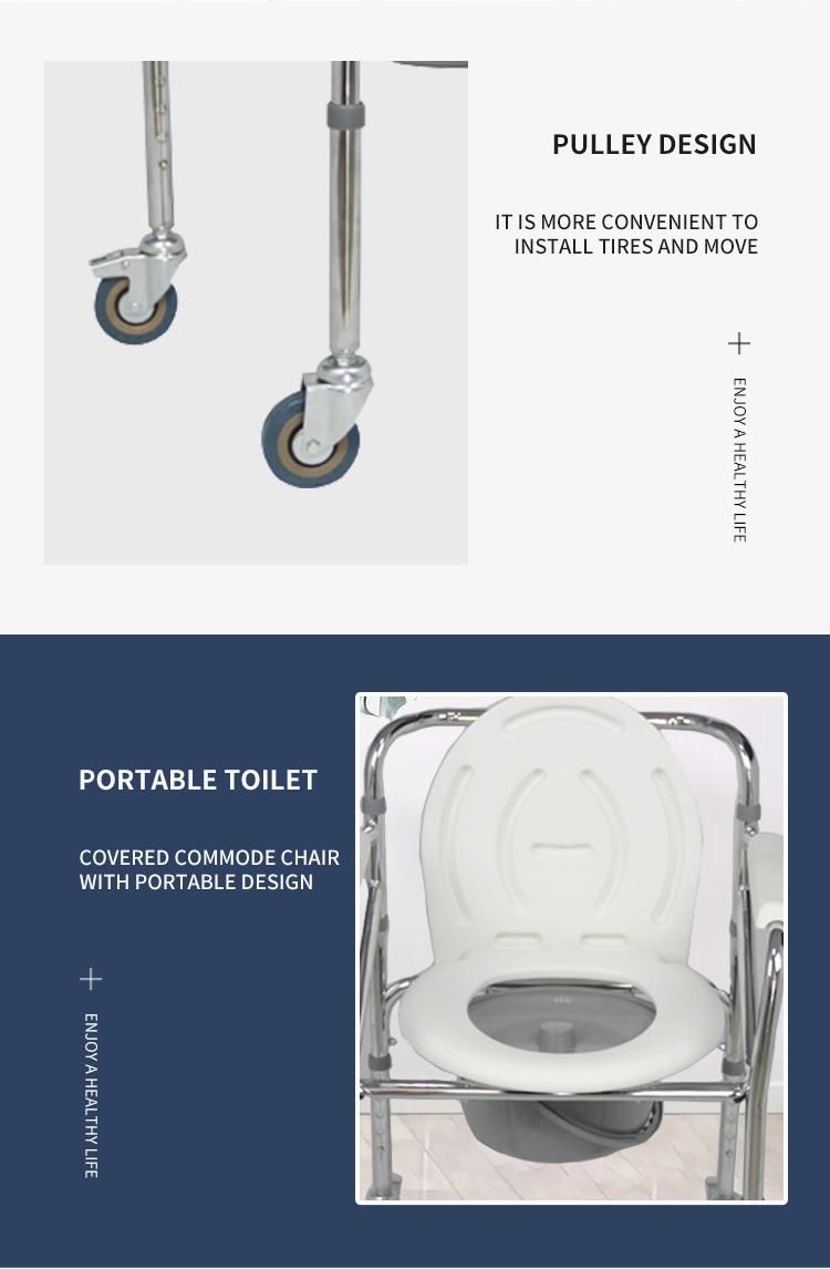 Health Care Foldable Bath Chair Commode Toilet Price