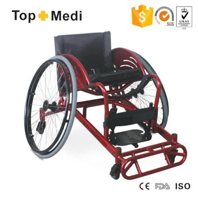 Aluminum Powder Coating Optional-Width Ultralight Manual Sport Rugby Defensive Wheelchair