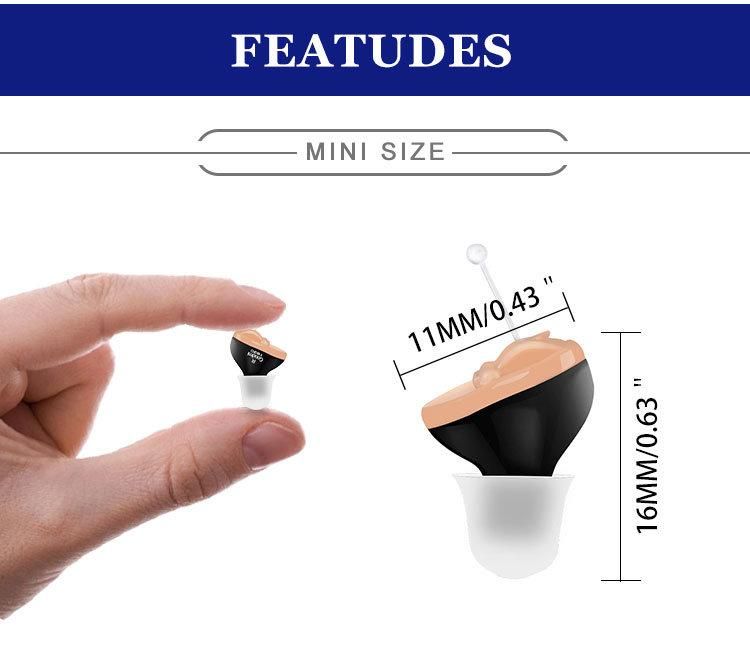 Fashion Small Size Invisible Cic Mini Hearing Aid Audiphones