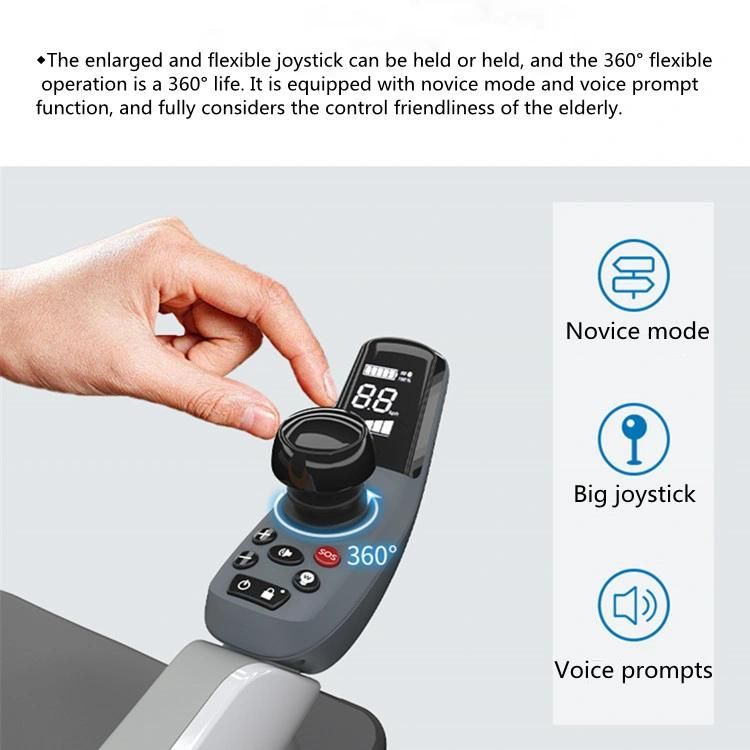 Intelligent Foldable Electric Scooter Lithium Battery Mobility Scooter Wheelchair with 4 Wheel