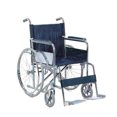 Othopedic Handicapped Manual Wheelchair with Solid Castor