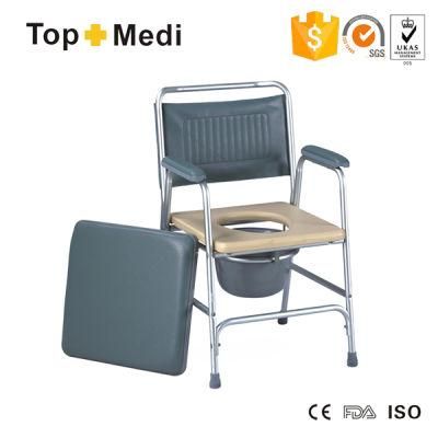 Home Care Cheap Lightweight Commode Chair with Big Bedpan