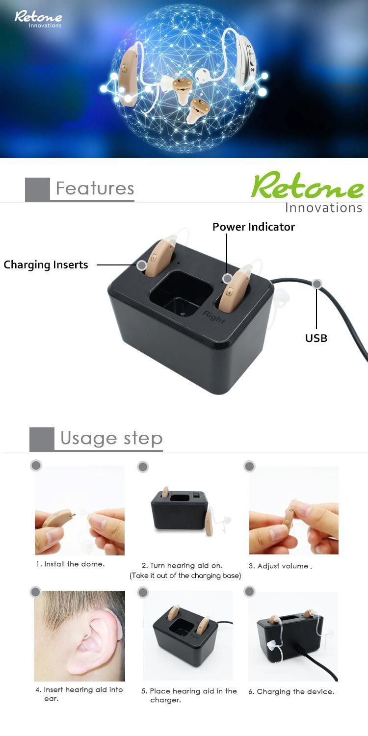 Digital Rechargeable Old People The Deaf Invisible Portable Hearing Aids Hearing Aid