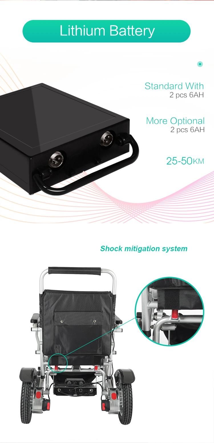 Jbh Medical Factory Light Weight CE, FDA Power Electric Wheelchair Folding