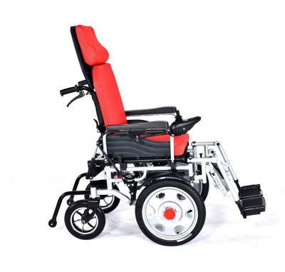 Customized Motor Accept OEM Max Load 120kgs Automatic Aluminum Wheelchair