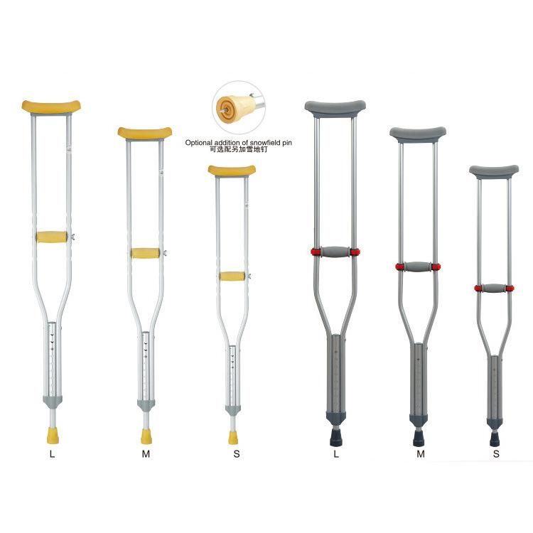 Medical Orthopedic Aluminum Elderly Walking Stick Crutches