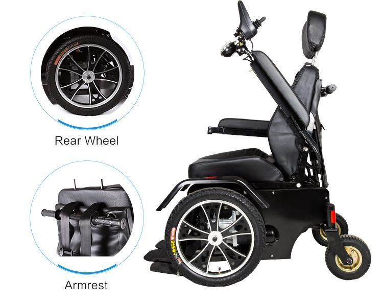 Strong Motor Standing Electric Wheelchair for Elder