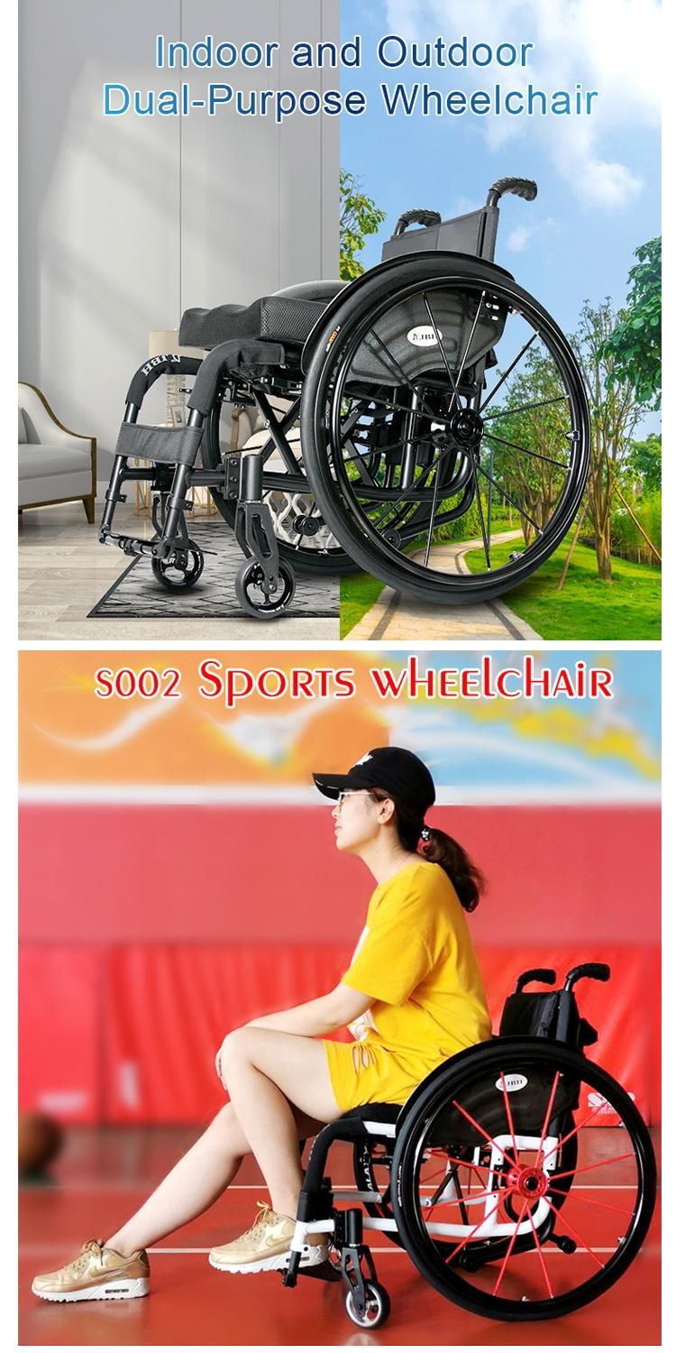 Wheelchair Jbh S002 CE Certificated Lightweight Manual Wheelchair Sports Wheelchairs