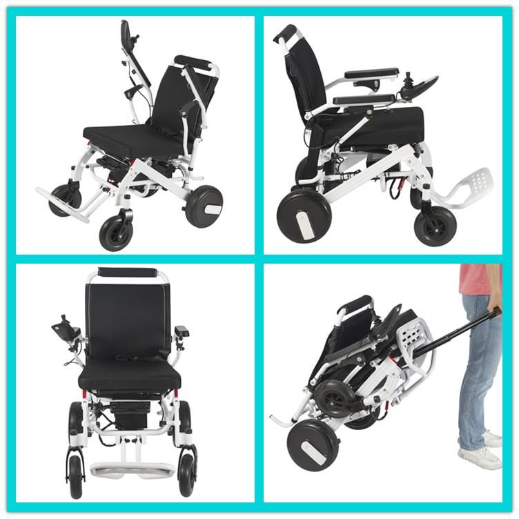 10 Inch Motor Wheel Folded Portable Electric Wheelchair