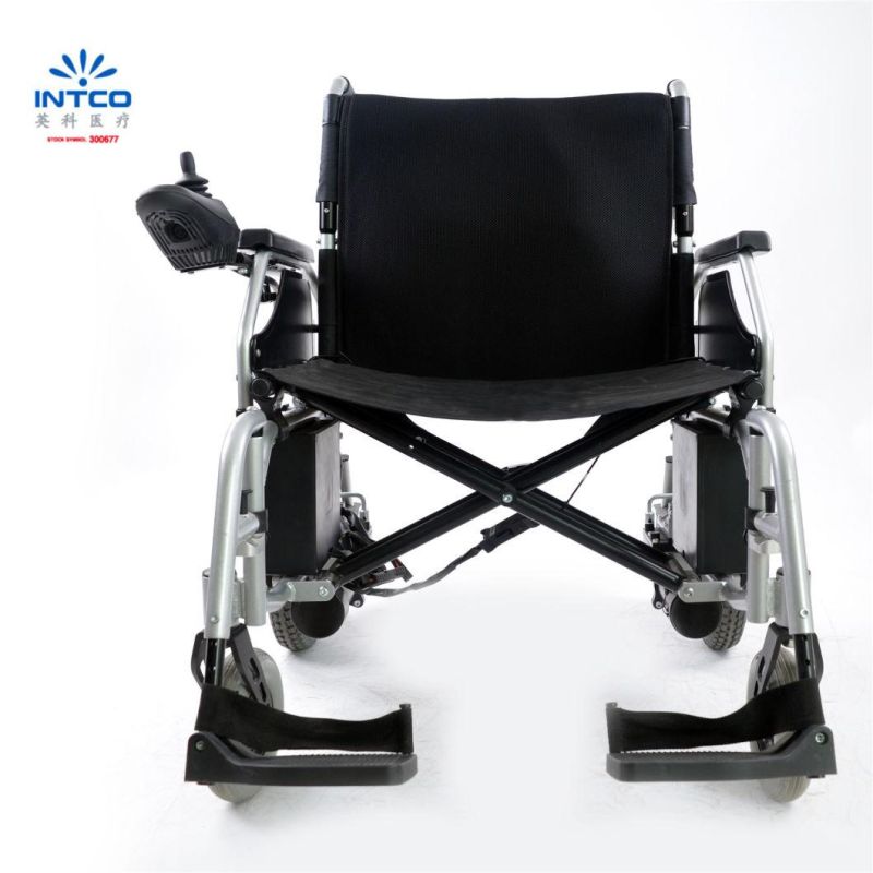 24" Large Seat Width Aluminum Easy Folding Electric Wheelchair
