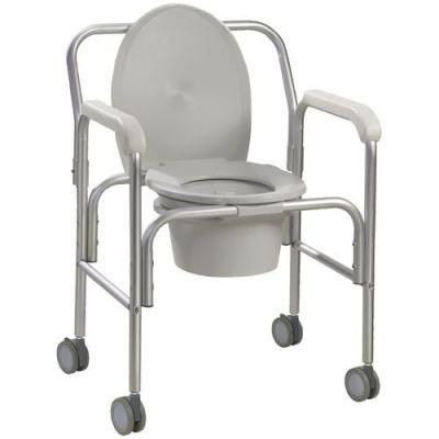 Customized Powder Coated Brother Medical Automatic Comode Toilet Chair Bme668