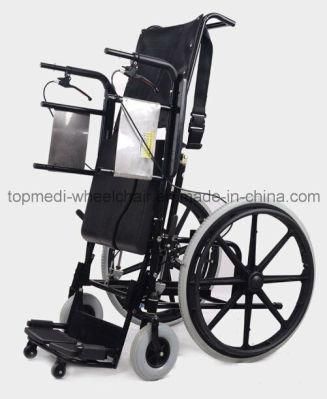 Medical Rehabilitation Wheelchair Manual Stand up Wheelchair for Paralysis Patient