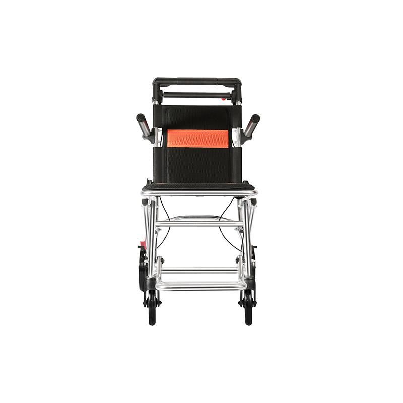 Travel Lightweight Small Manual Wheel Chair Transfer Aluminum Folding Wheelchair