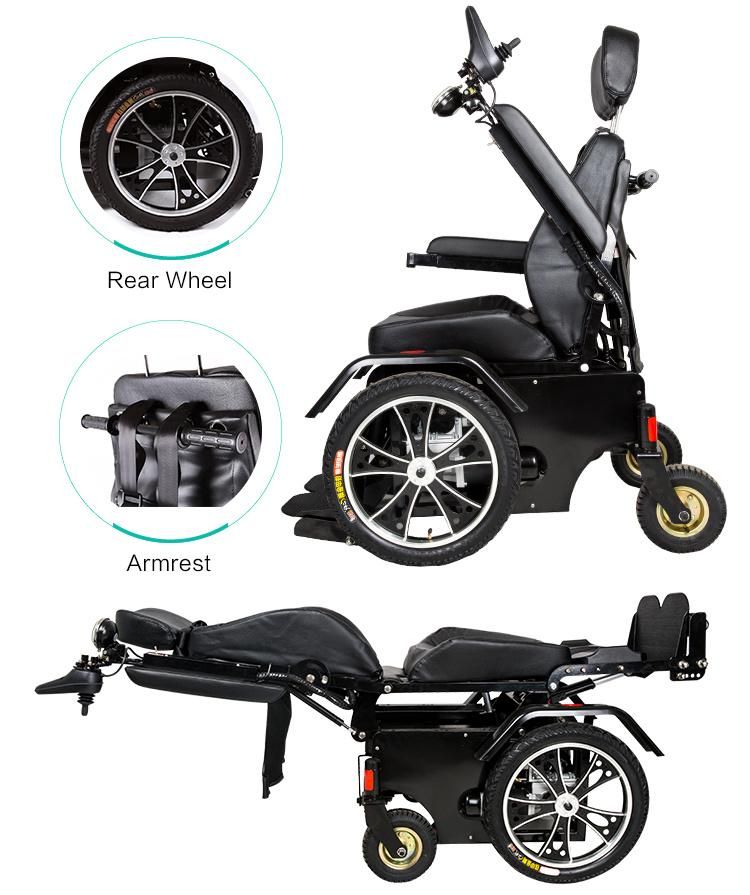 New Luxury Heavy Duty Standing Electric Wheelchair for Spine Injury